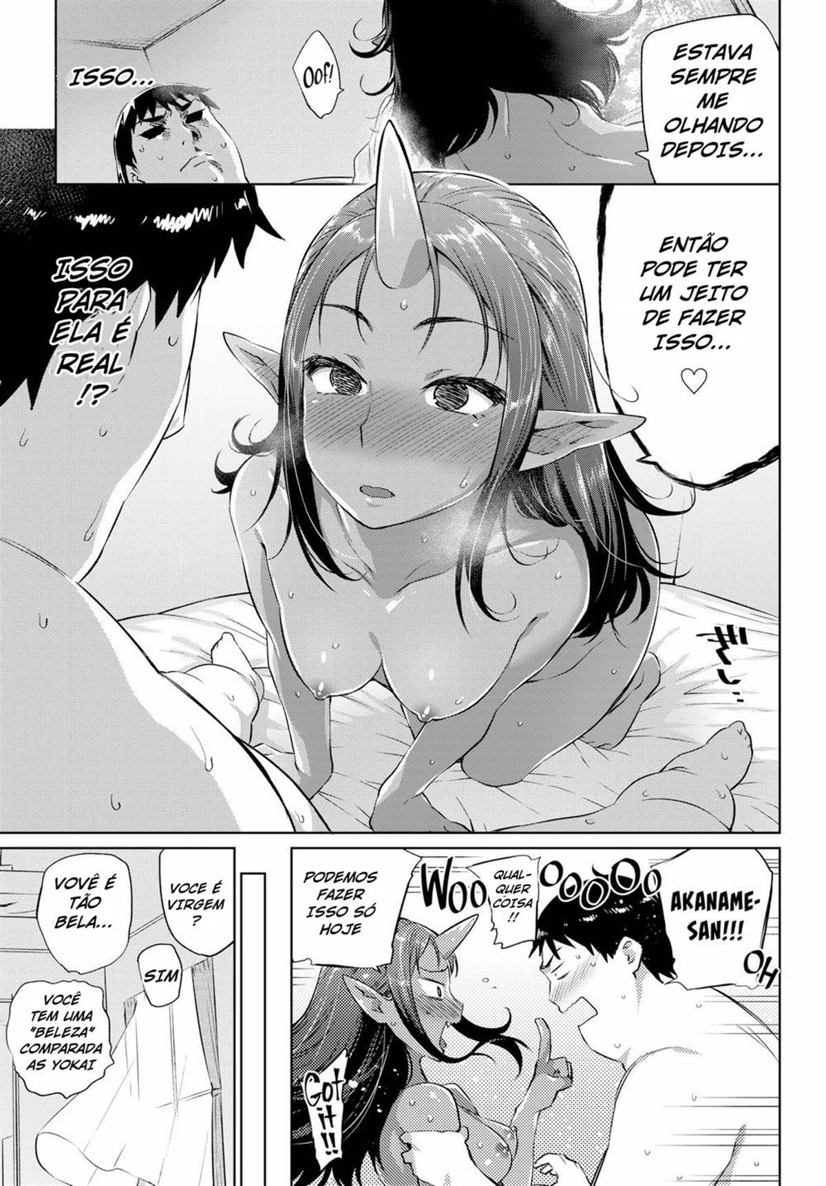 Homem Transpirando e Akaname-san by Mizone