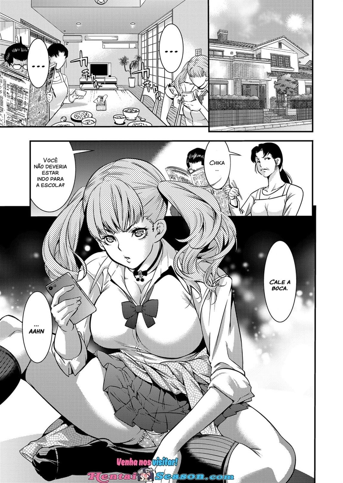 JK Bitch Gyaru ga Enkou o Chichioya ni Okorareta node Kinshin Soukan Shite yatta by Shigaoka Touki