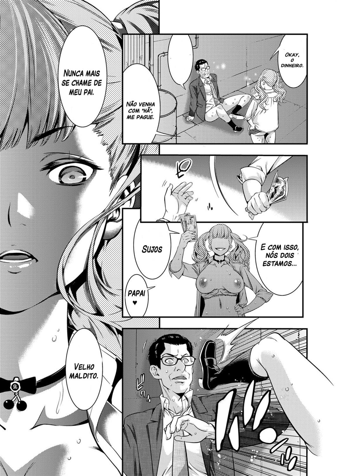 JK Bitch Gyaru ga Enkou o Chichioya ni Okorareta node Kinshin Soukan Shite yatta by Shigaoka Touki