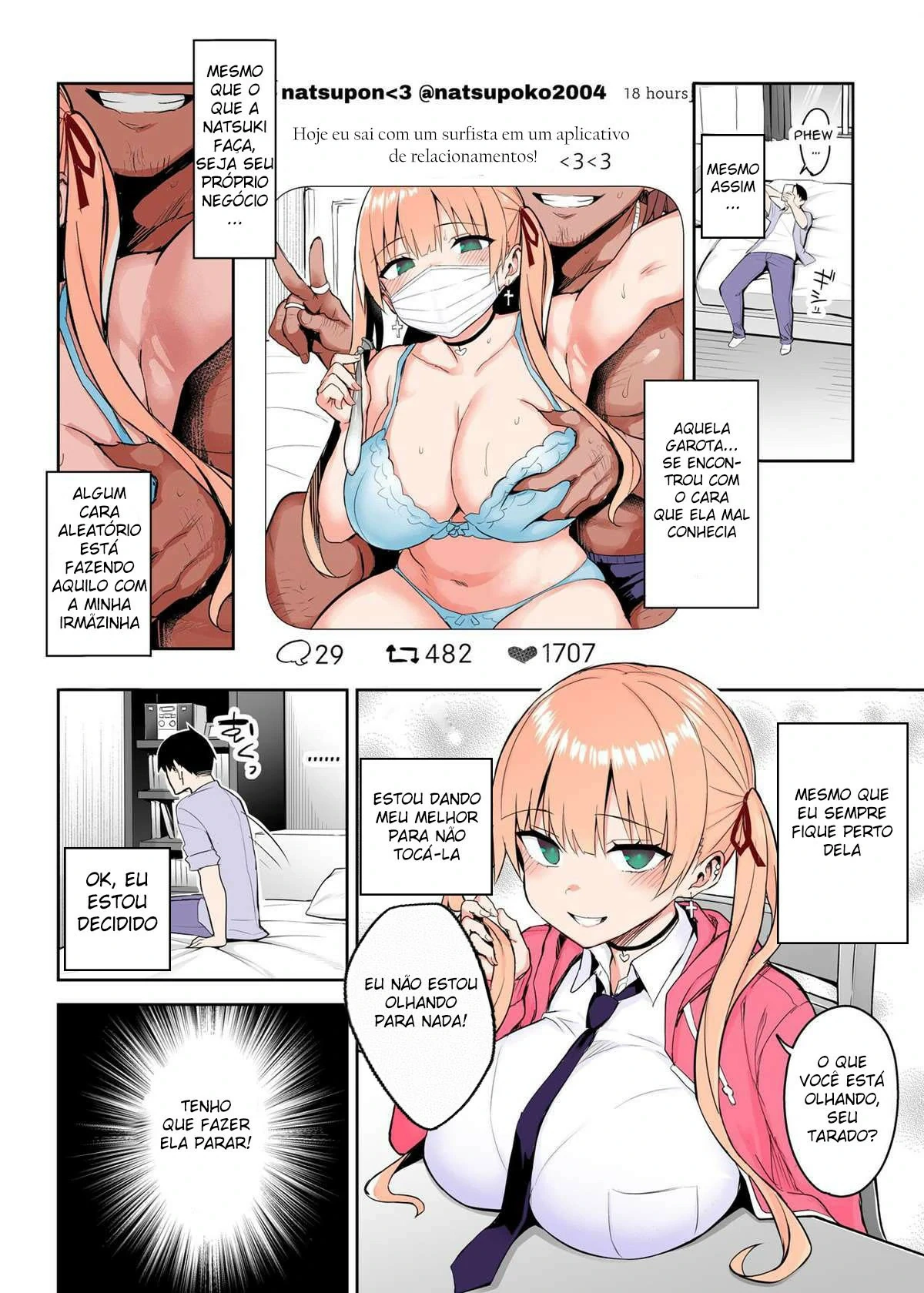 Moto InCha no Kyonyuu Yariman Imouto ga Erosugite Onii-chan wa Mou 2 by Ichi... Y...