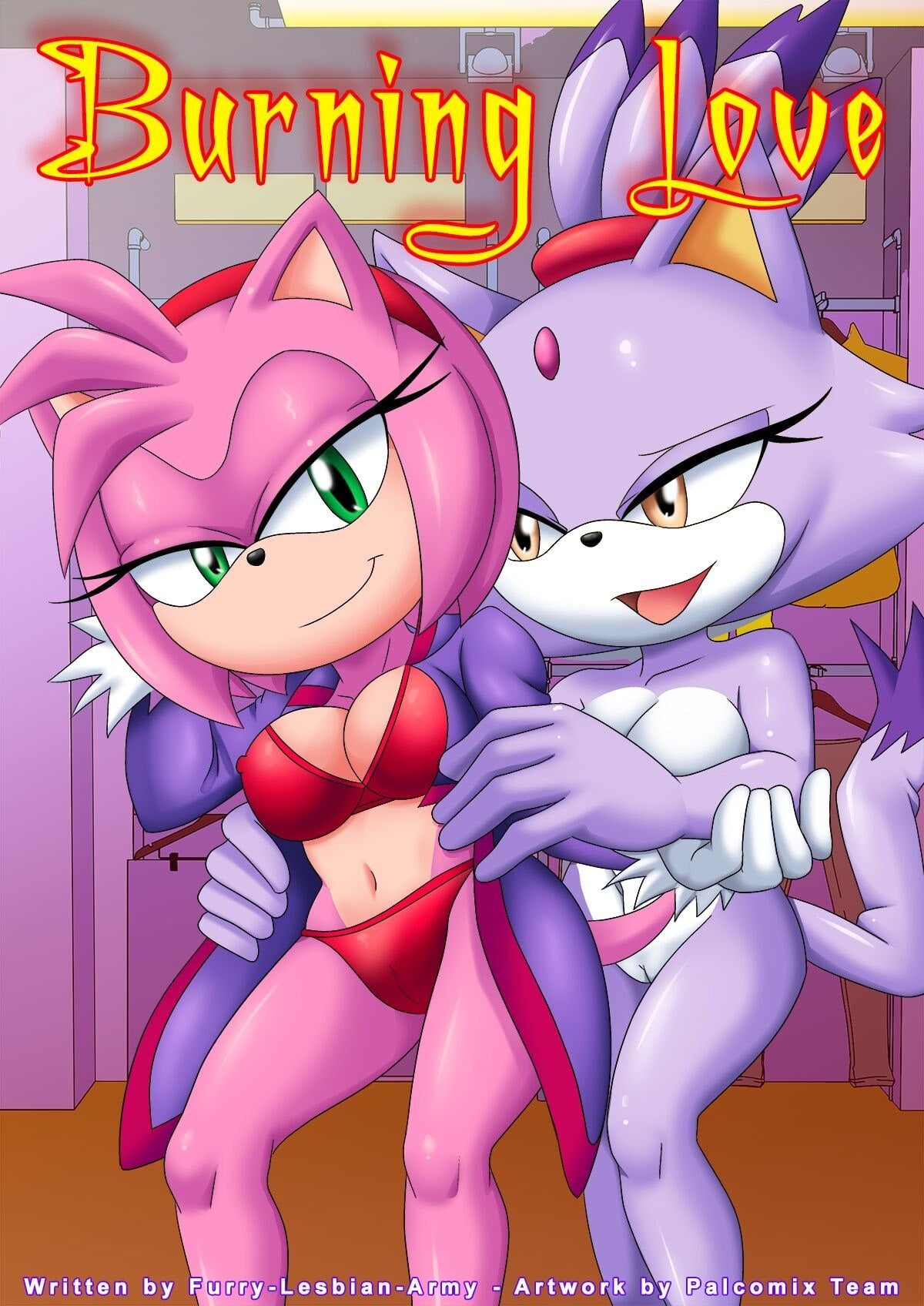 Burning Love (Sonic The Hedgehog) by Palcomix