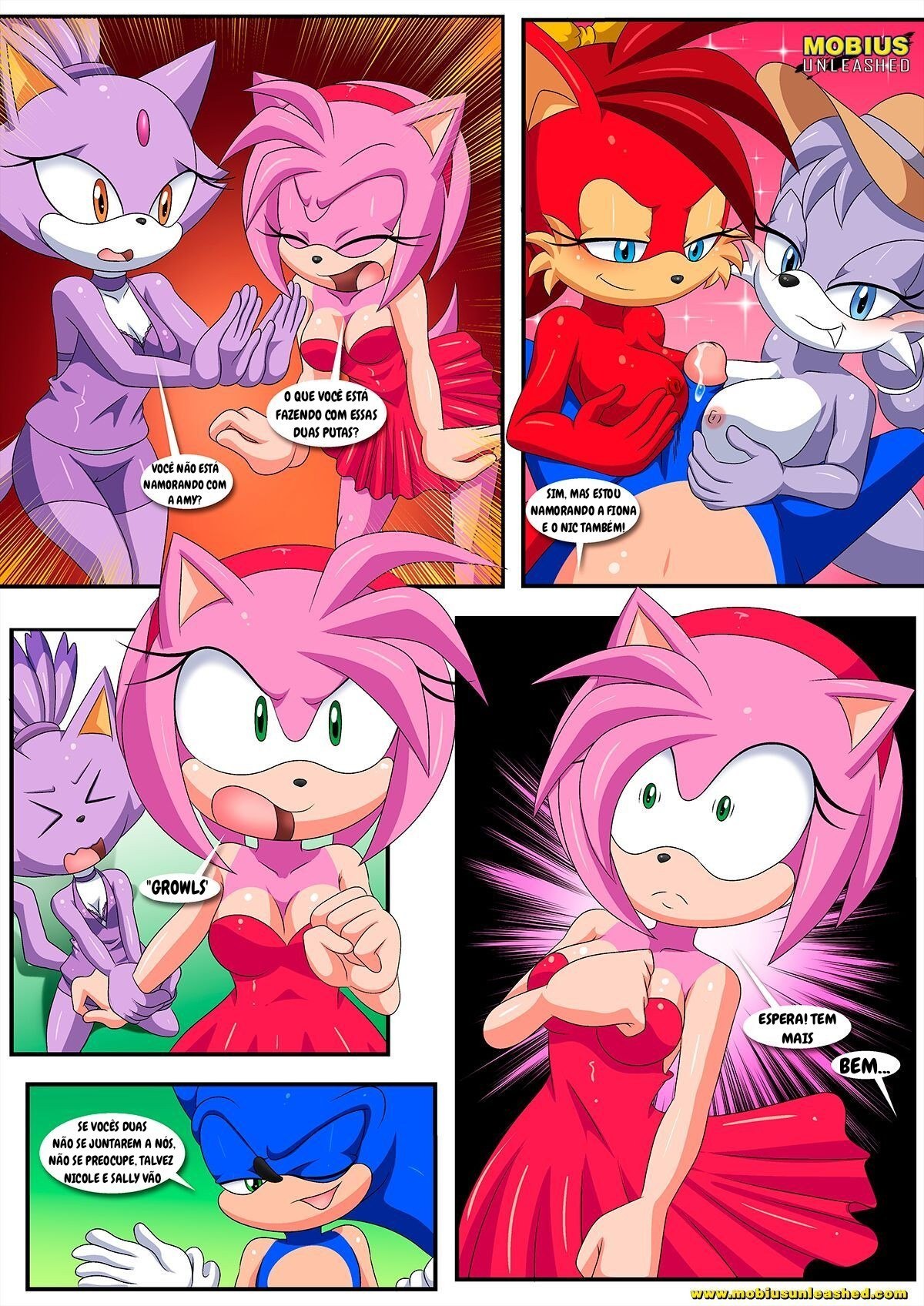 Burning Love (Sonic The Hedgehog) by Palcomix
