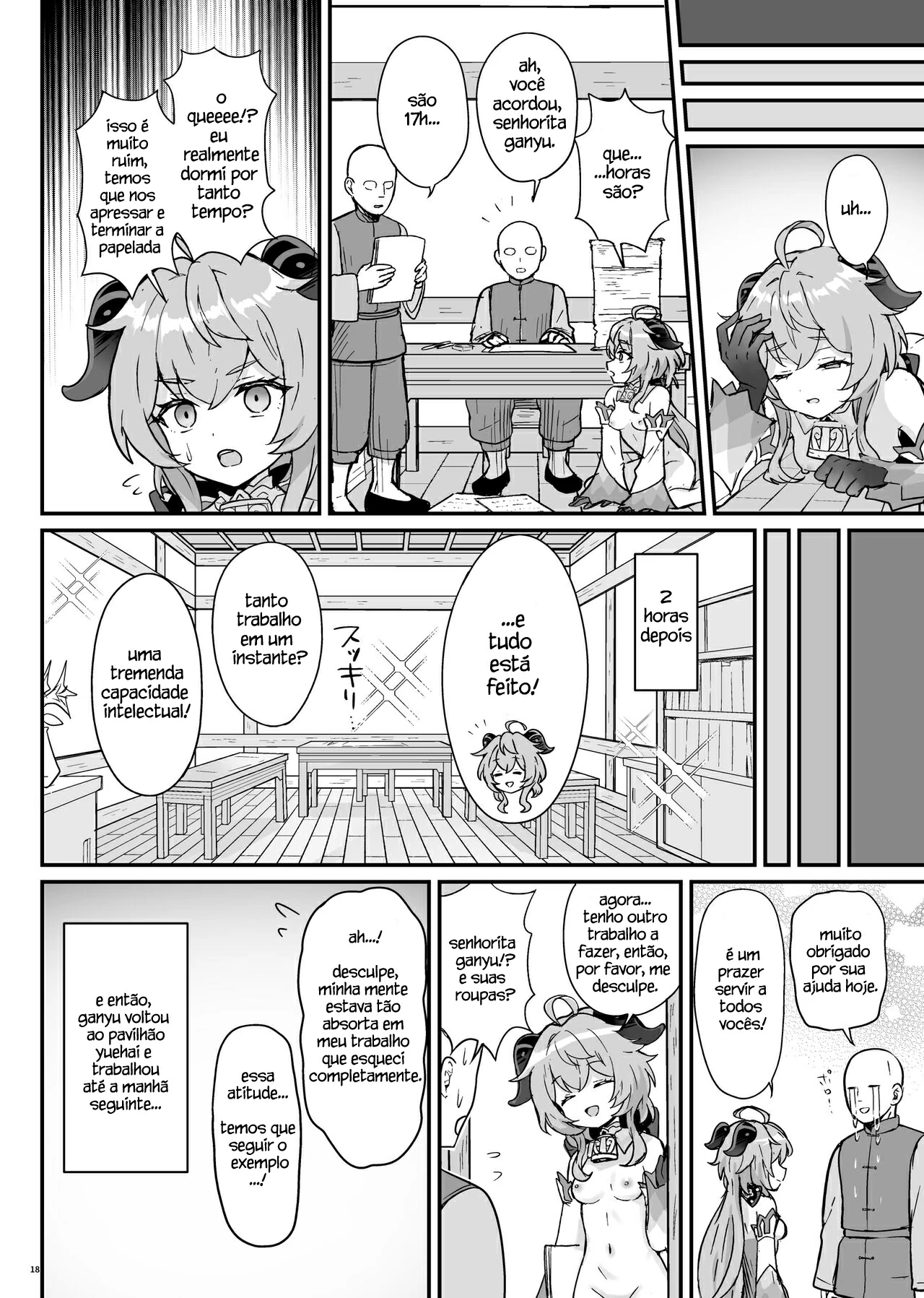 Ganyu-chan ga Shigoto to Seiyoku Shori o Otetsudai suru Hon. by Momosawa