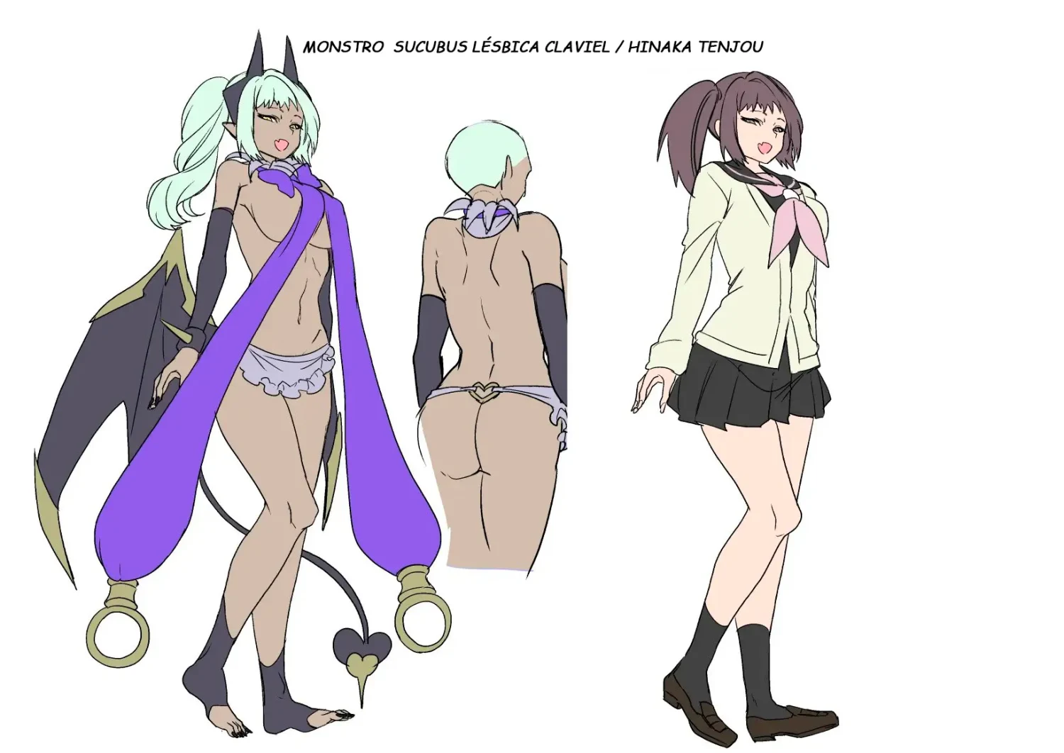 Ani (Mahou Shoujo) vs Imouto (Les Succubus Kaijin) by Kouji