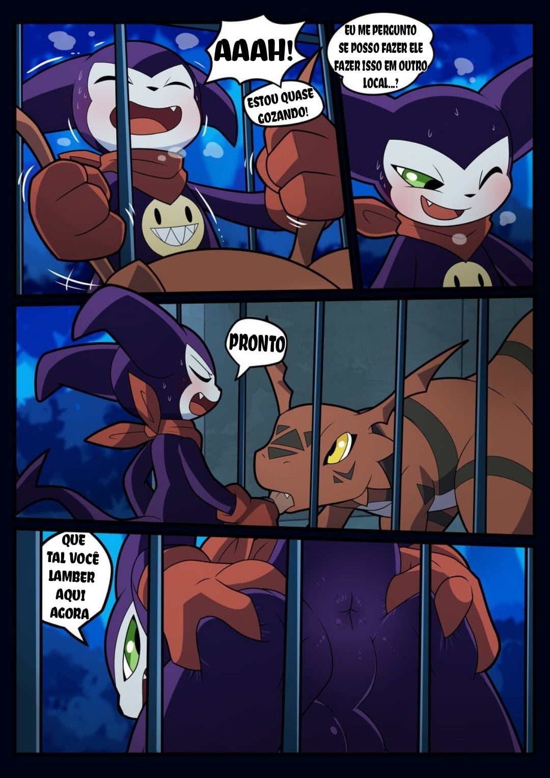 An Inexperienced Guilmon by Blitzdrachin