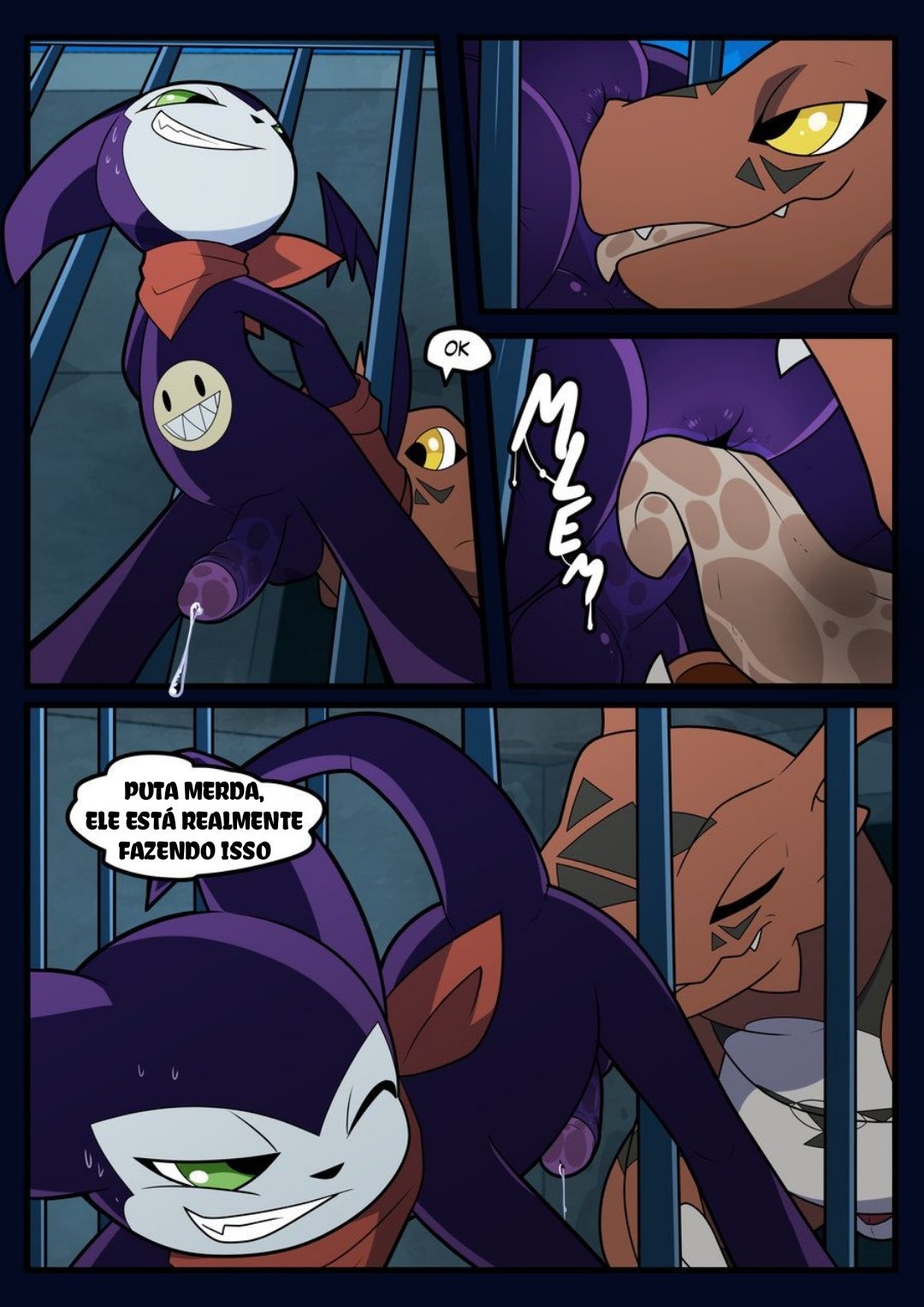 An Inexperienced Guilmon by Blitzdrachin