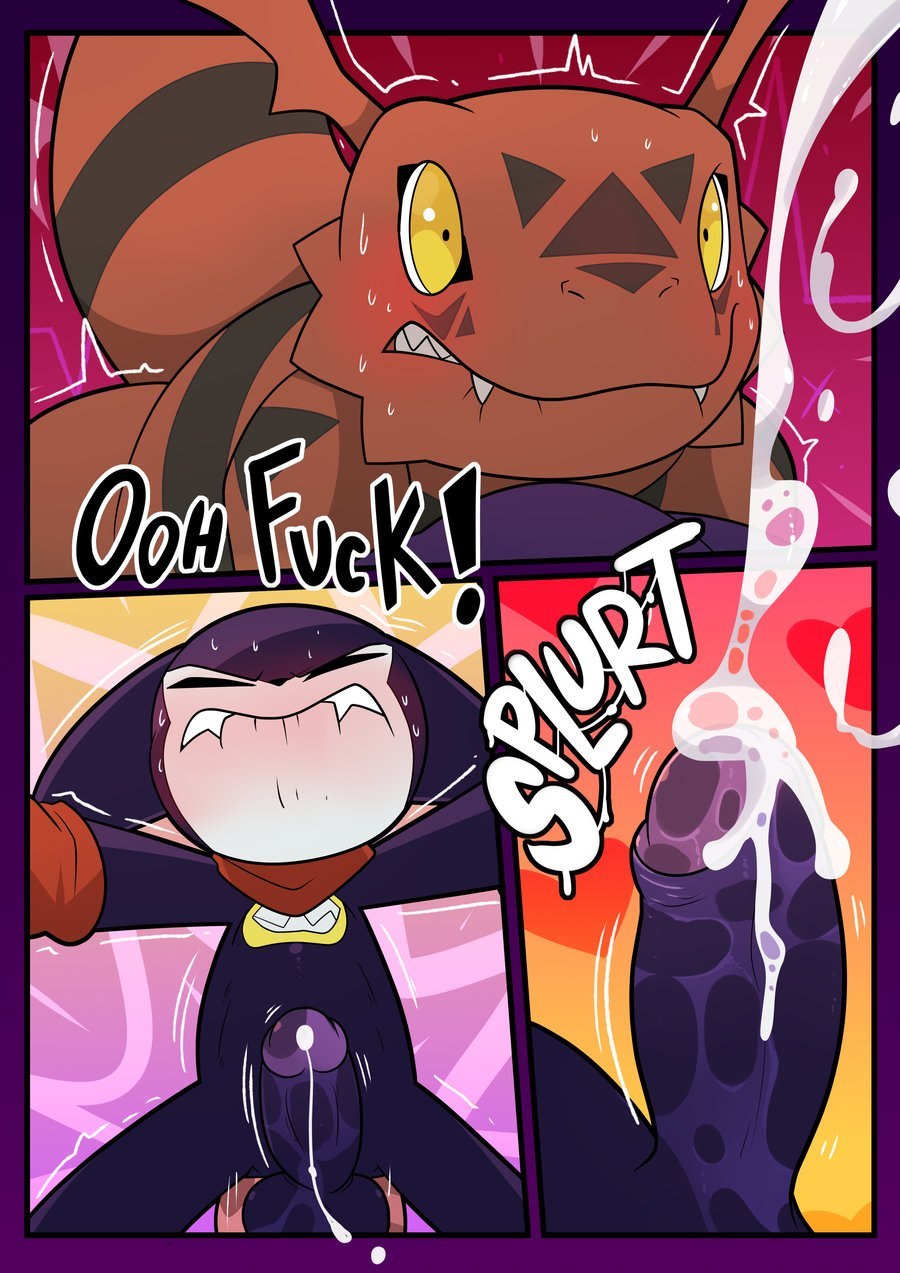An Inexperienced Guilmon by Blitzdrachin