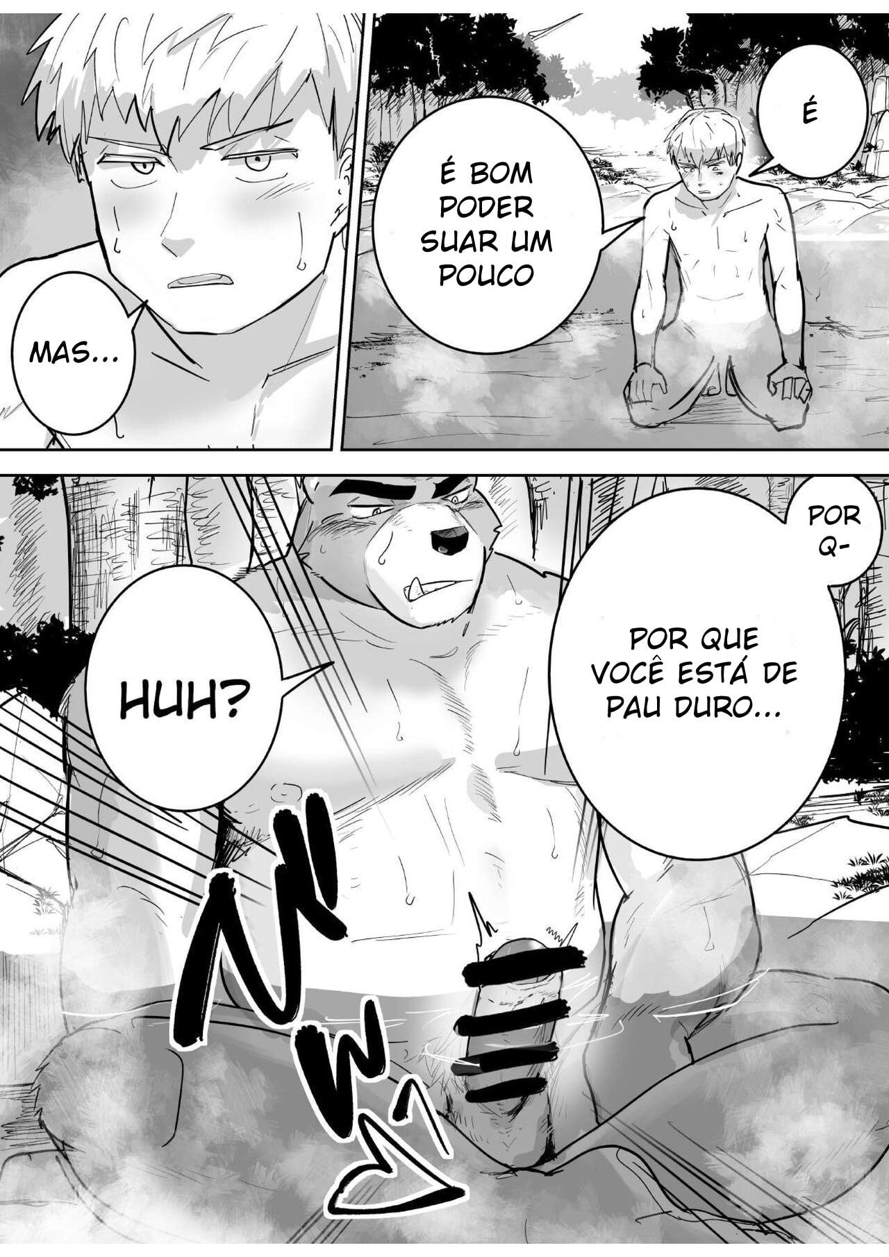 Naked with a partner gangly beastie at a hot spring by Saikoro de Kimerusouchi