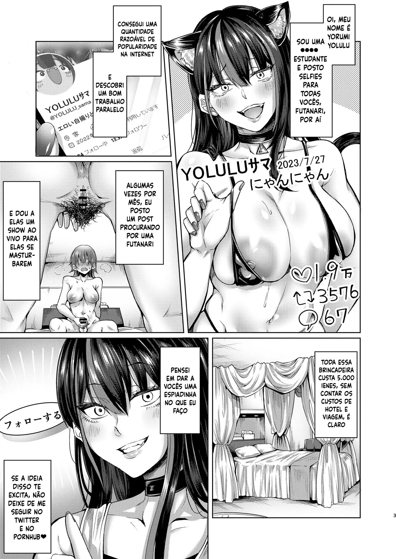 Futanari Chinpo no Onaneta Yoruru-sama by Yawano Yawa