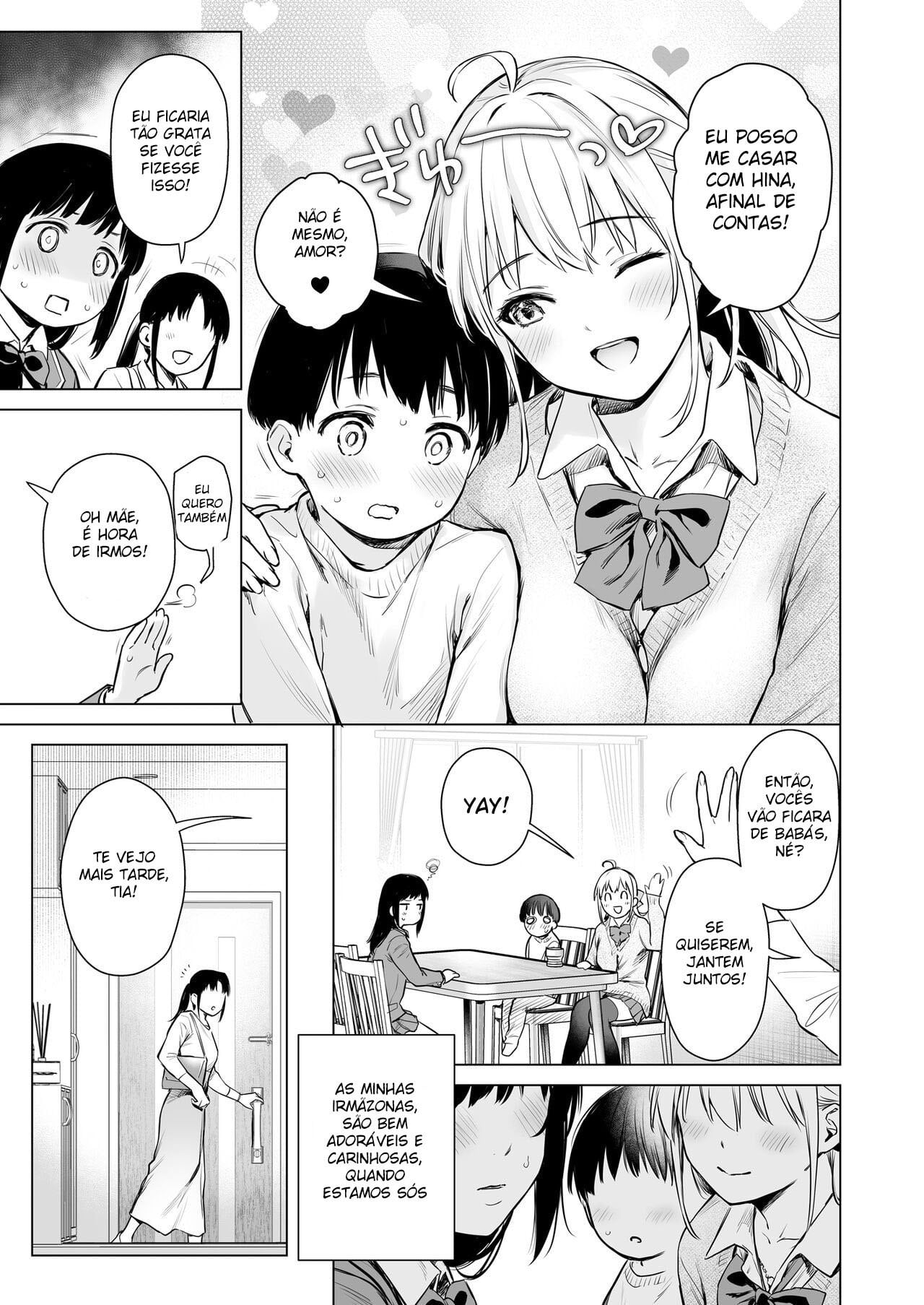 Naisho no Seifuku ~Ie ya Hotel de Oboetate no Ecchi o Shinseki no Bijin JK Shimai ni Butsukemasu~ by Umakuchi Shouyu