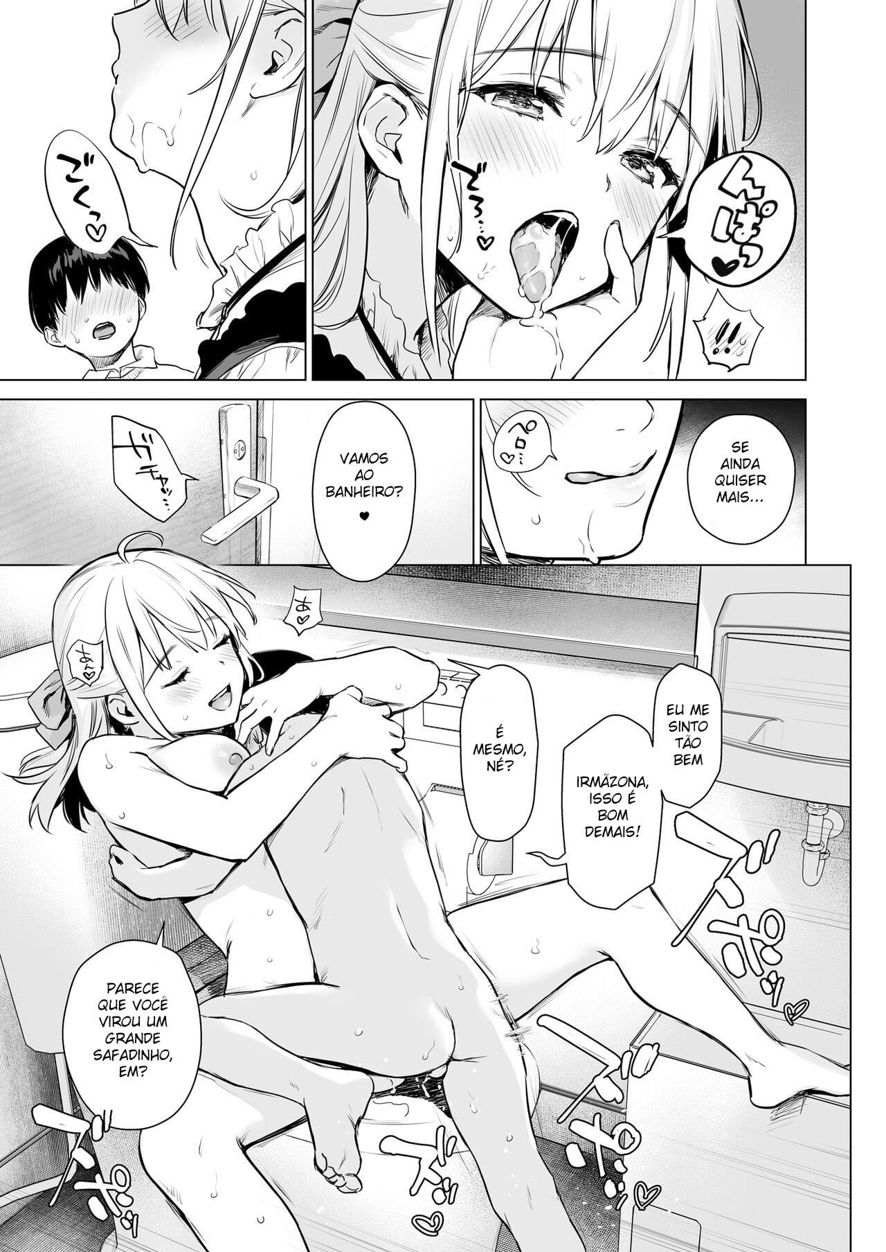 Naisho no Seifuku ~Ie ya Hotel de Oboetate no Ecchi o Shinseki no Bijin JK Shimai ni Butsukemasu~ by Umakuchi Shouyu