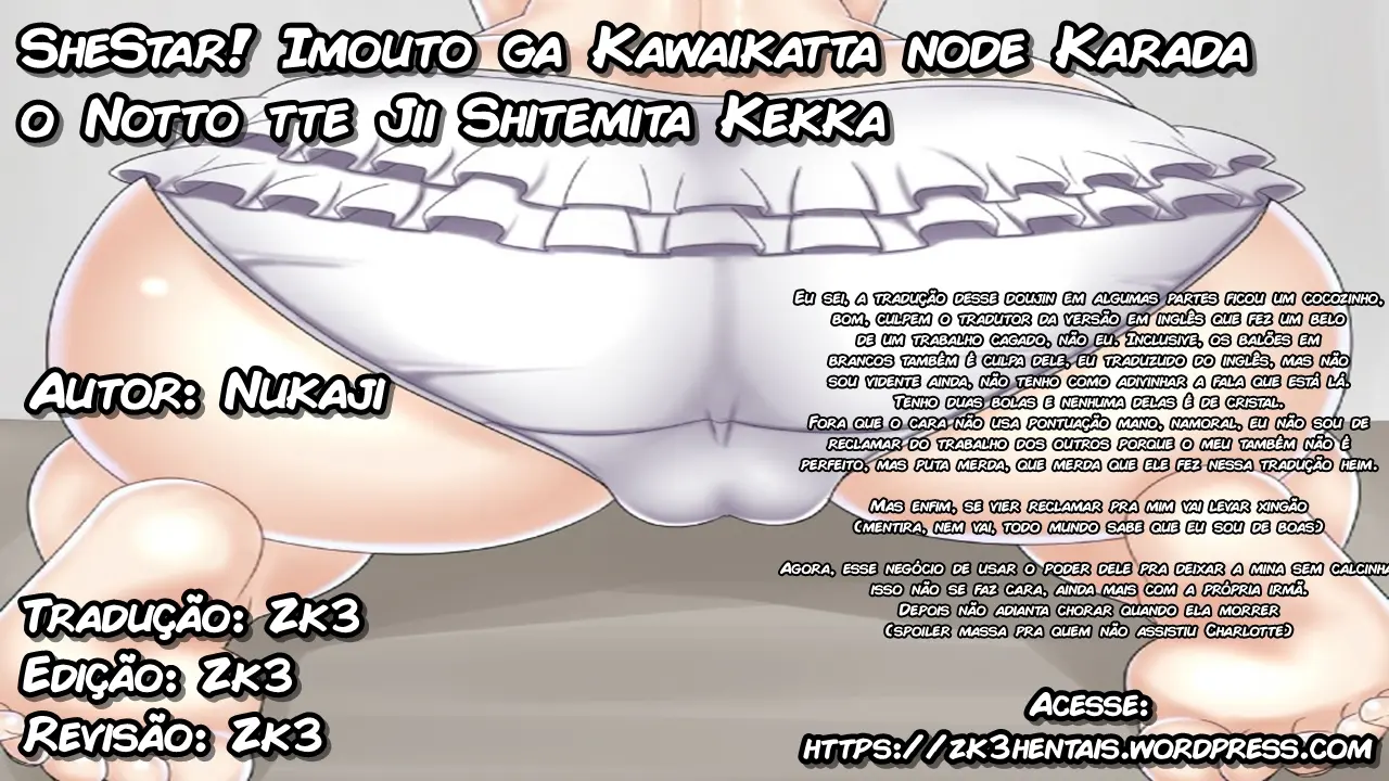 SheStar! Imouto ga Kawaikatta node Karada o Notto tte Jii shitemita Kekka by Nukaji