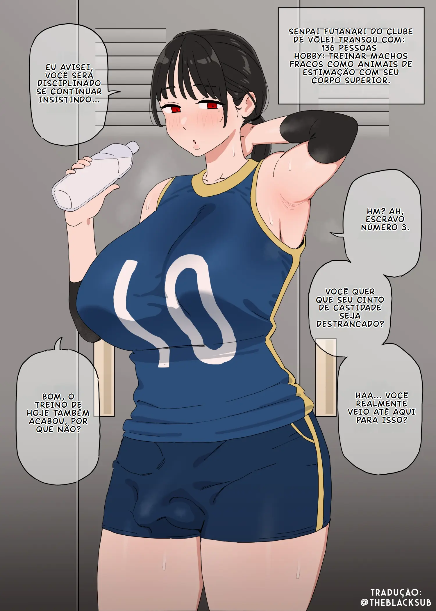 The Futanari Senior of the Volleyball Club by Bingdak