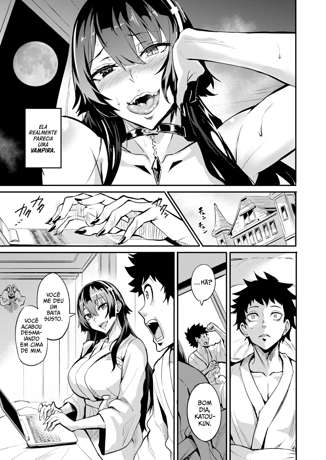 Haikei, Anal Vampire Senpai - Zenpen by Dram...