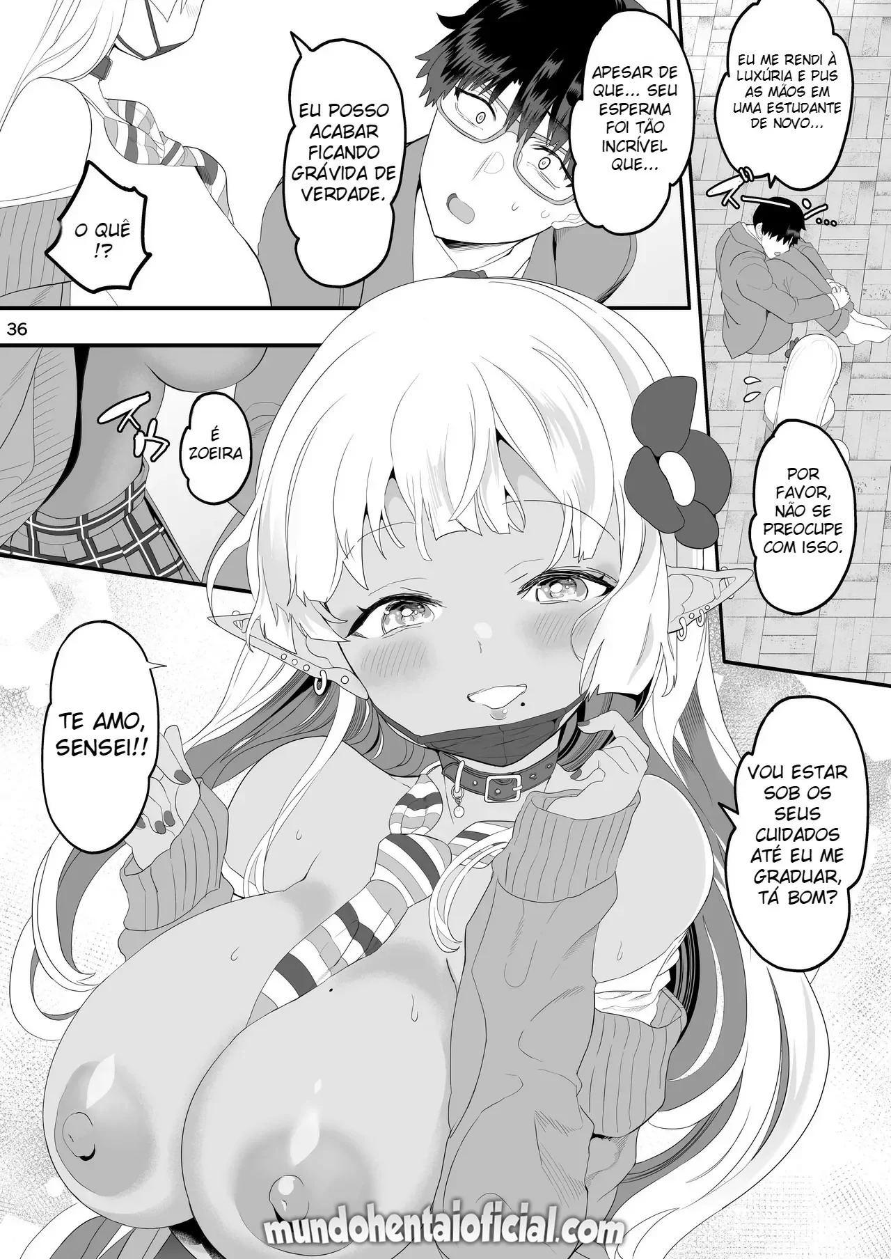 Kanzen ni Gal Ochi Shita Ryuugakusei Elf no Shidouhou by Kazutaro
