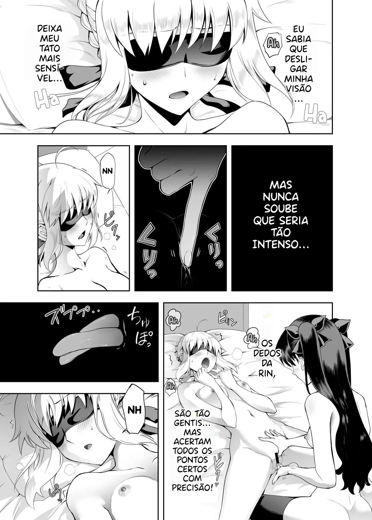Saber Maniacs Shikaku o Shadan Suru to Hoka no Kankaku ga Togisuma Sareru toiu node Saber ni Mekakushi Play o Shitemoratta by Kuroha Nue